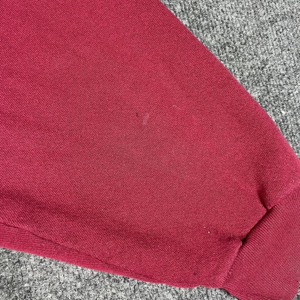 VTG Tultex Maximum Sweats Mens 3X Red Fleece Raglan Sweatshirt Made in USA - Picture 10 of 13